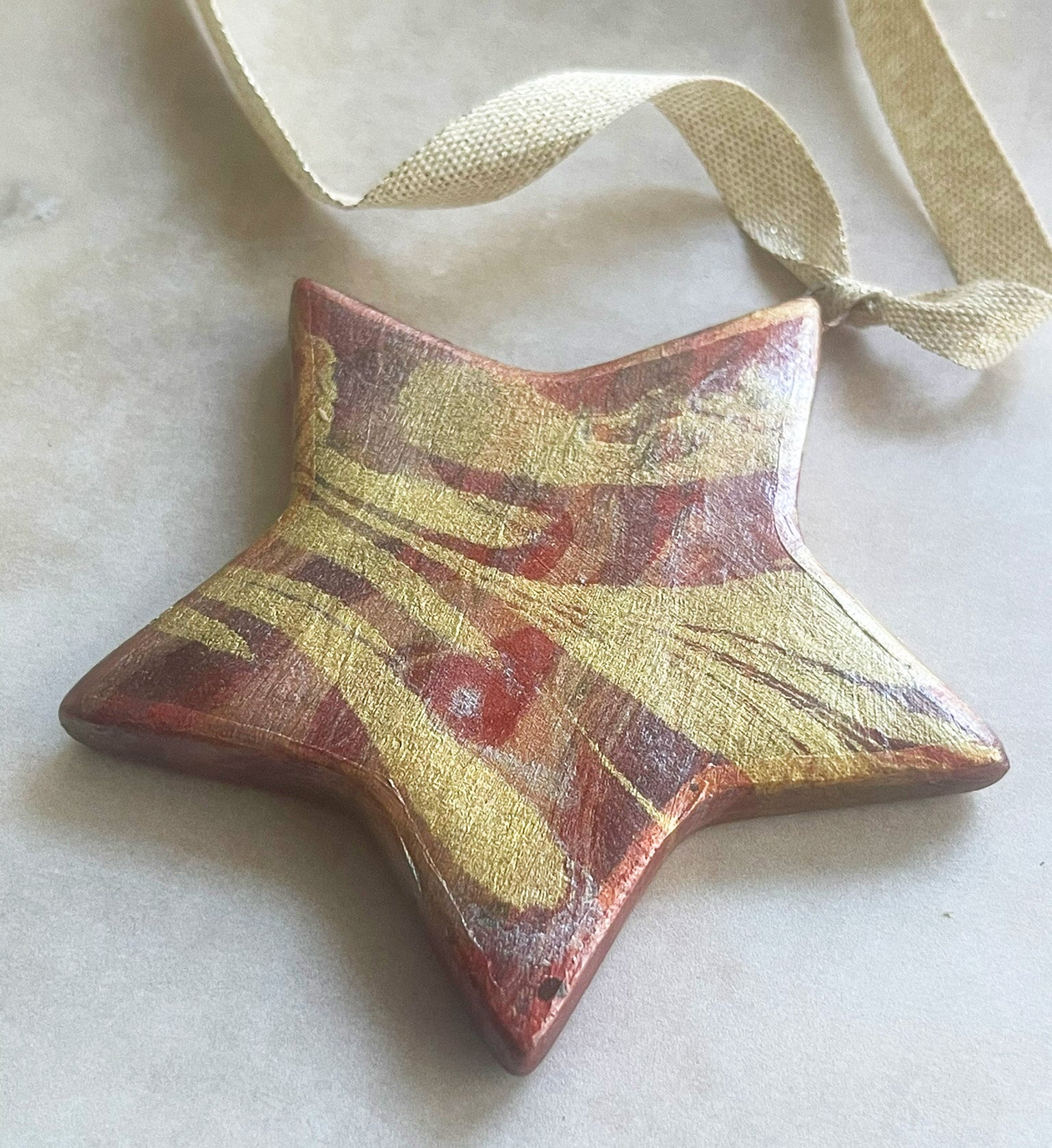 Moonlit Magic Ceramic Star (Charmingly Irregular)