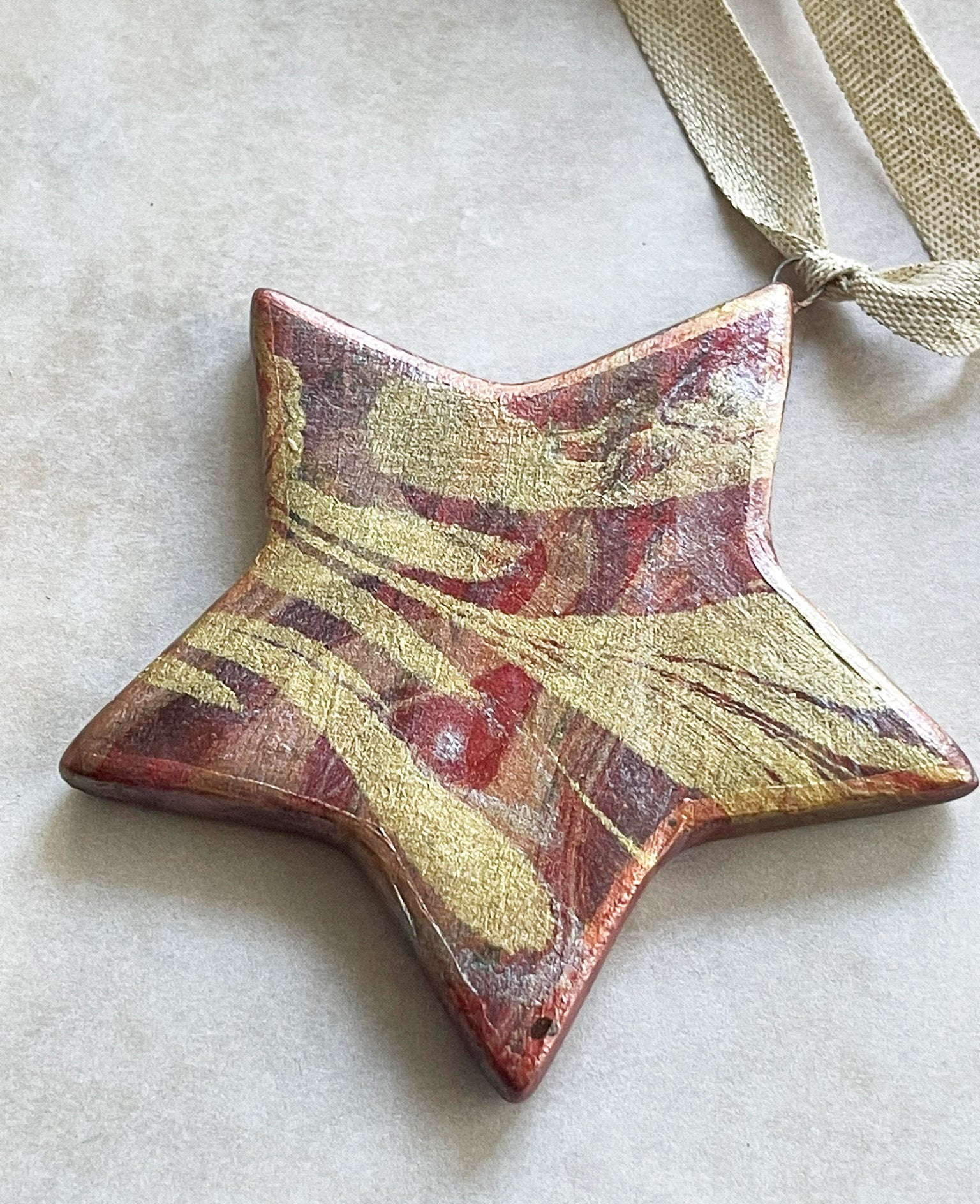 Moonlit Magic Ceramic Star (Charmingly Irregular)