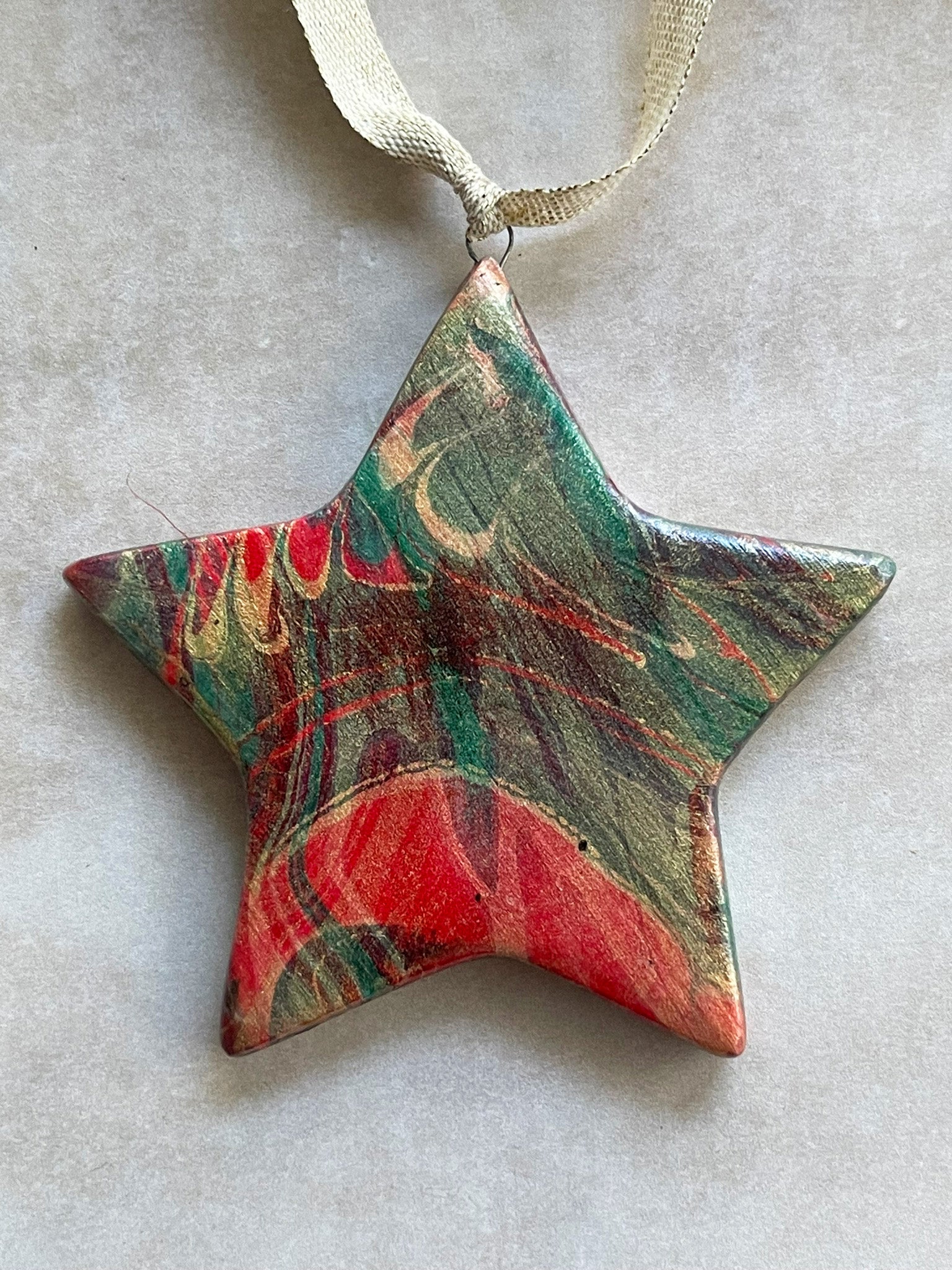 Christmas Cheer Ceramic Star