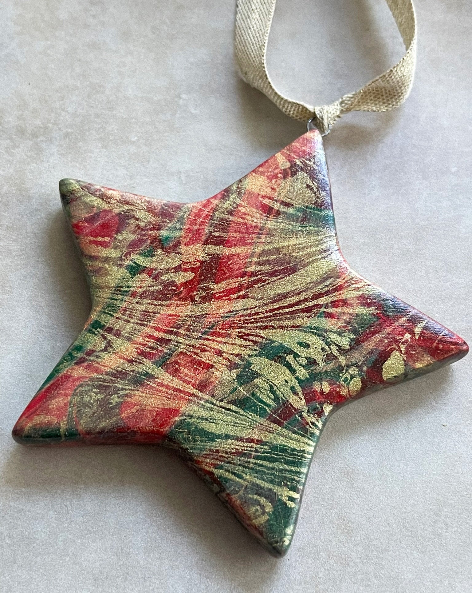 Christmas Cheer Ceramic Star