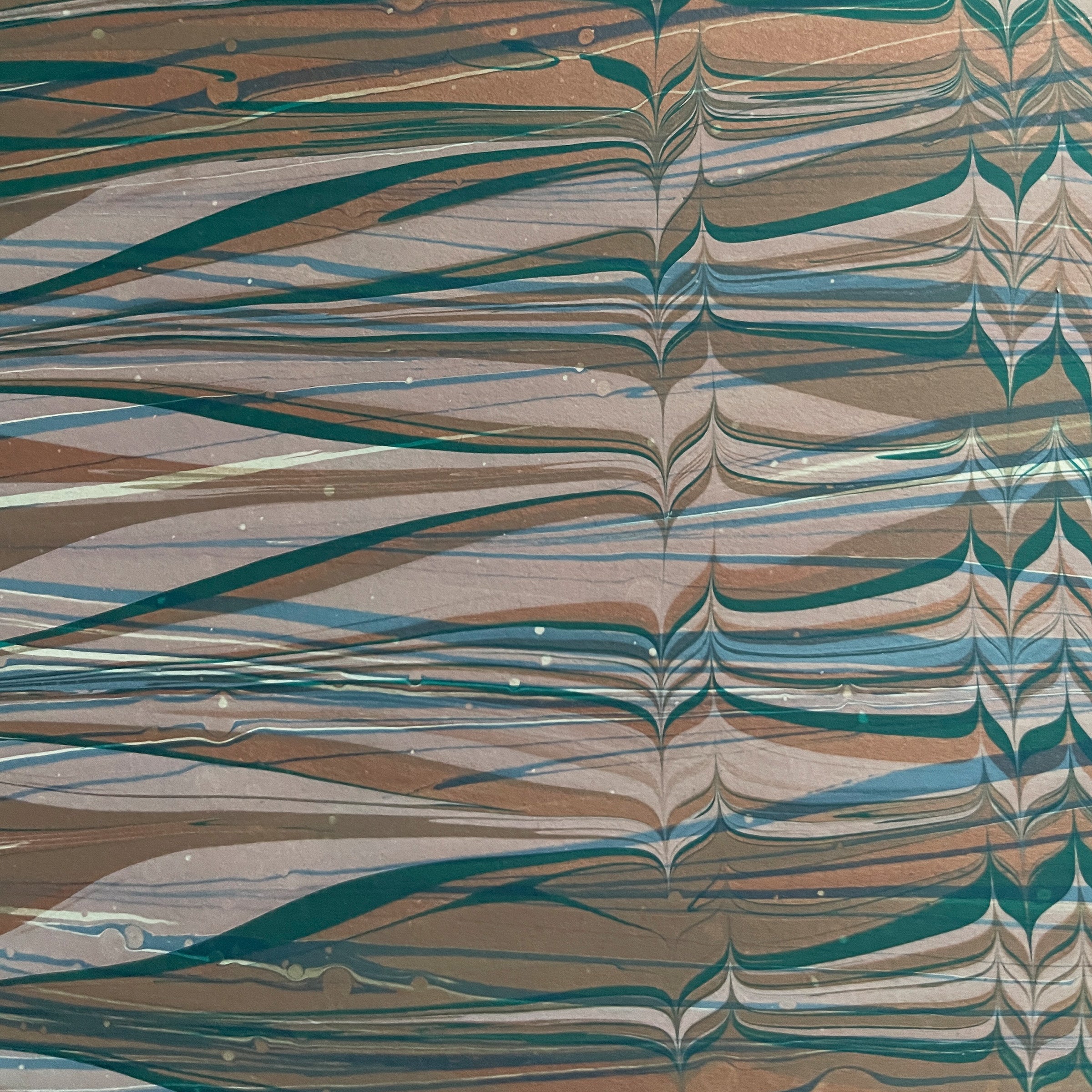 Turquoise and Drift Wood Overmarble