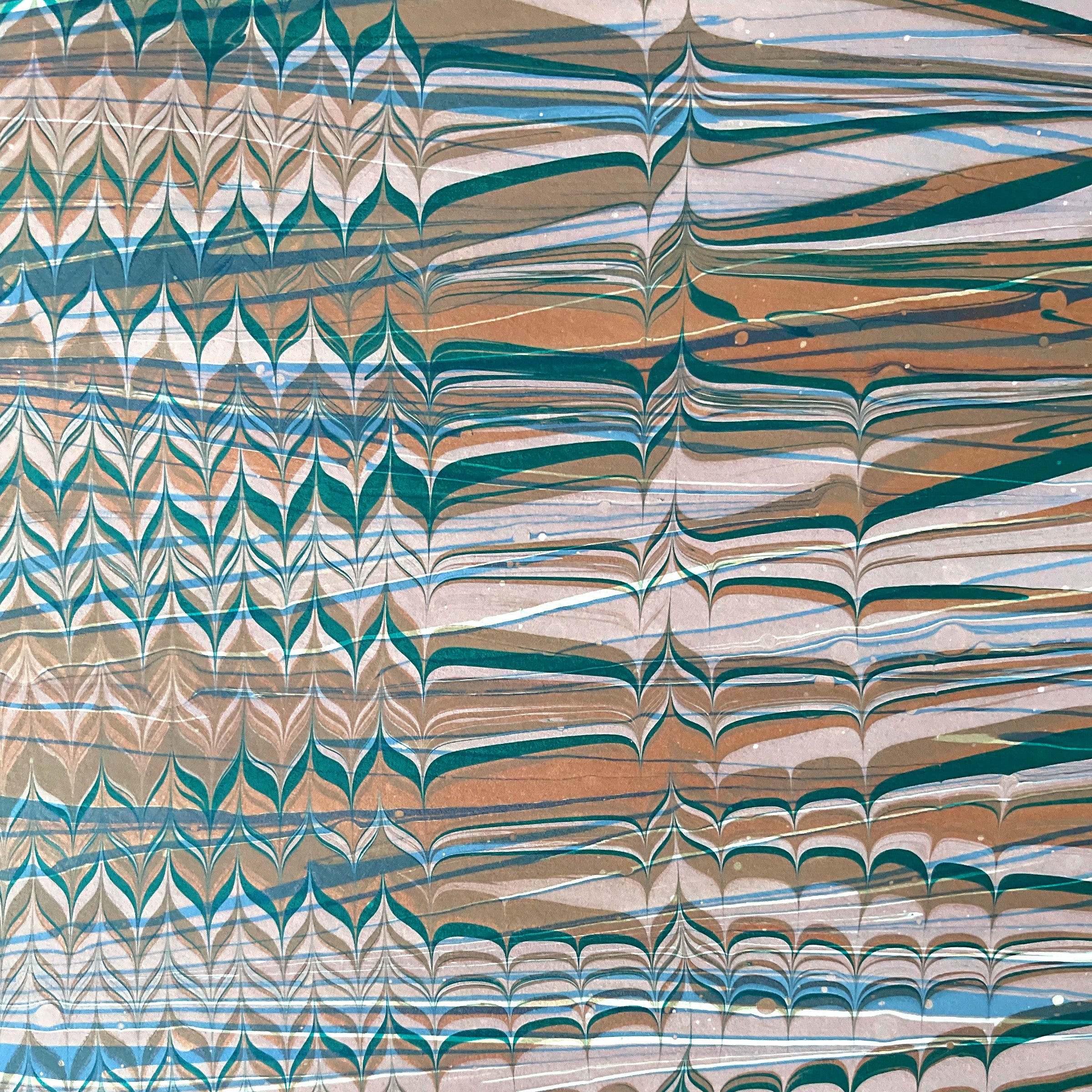 Turquoise and Drift Wood Overmarble