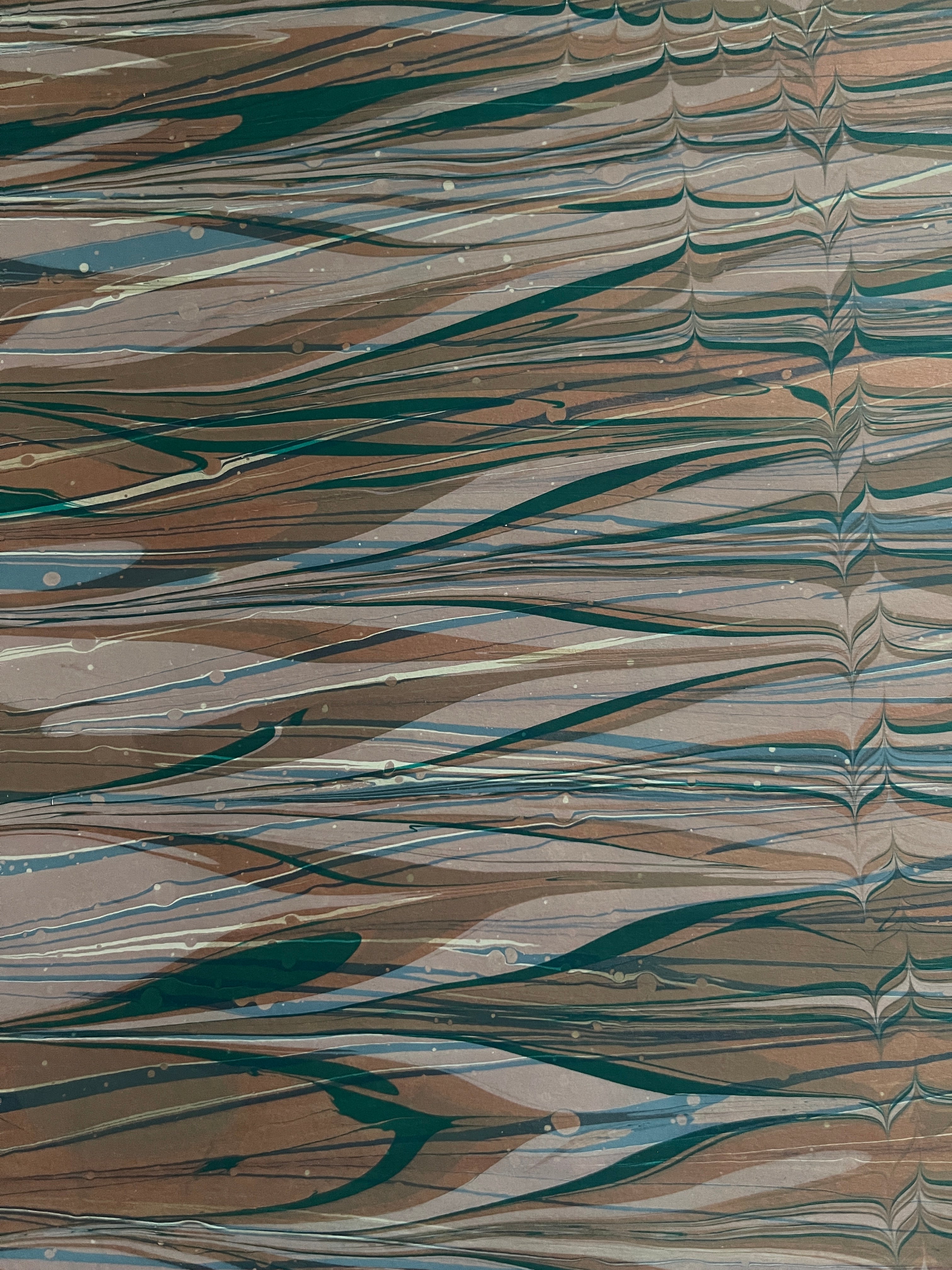 Turquoise and Drift Wood Overmarble