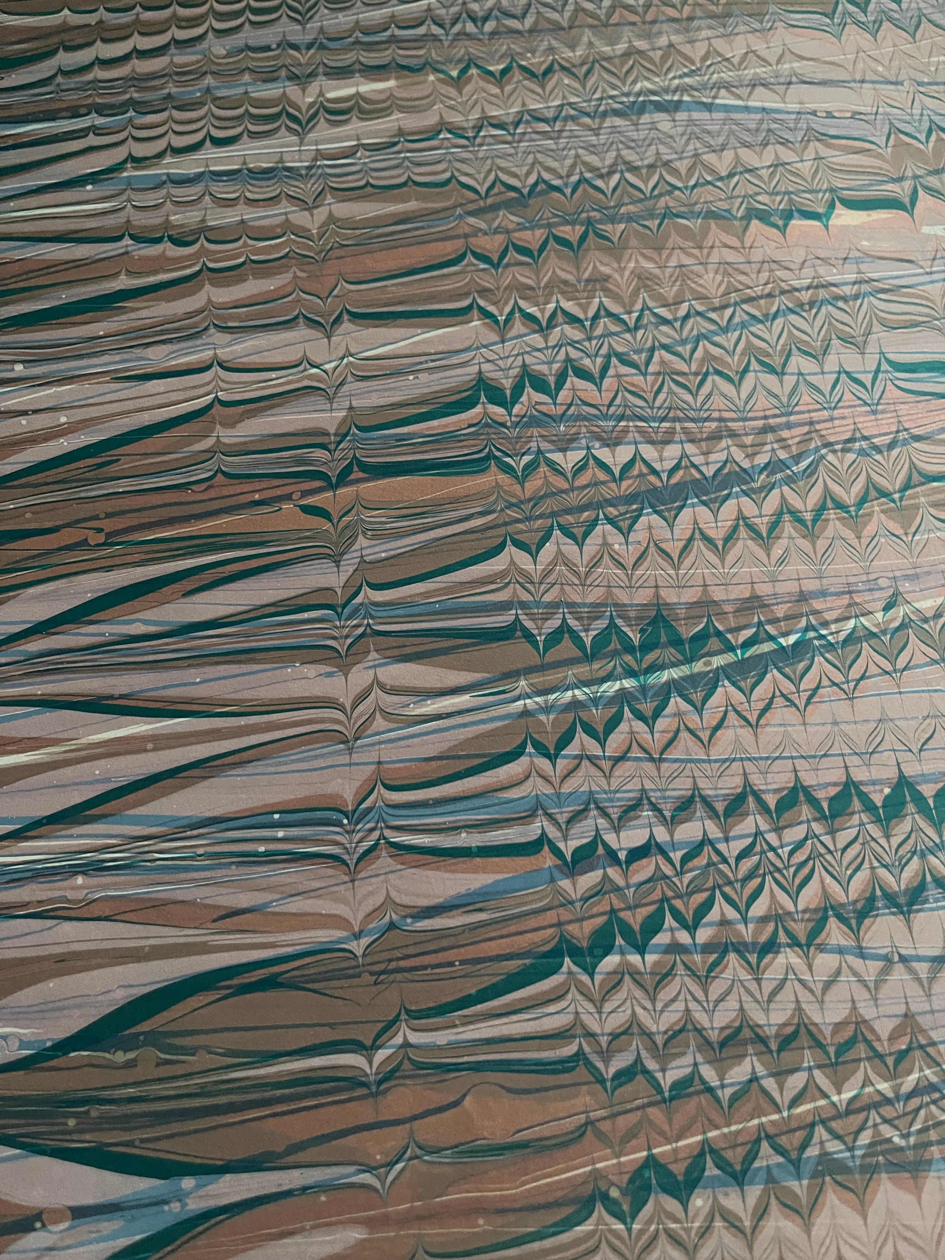 Turquoise and Drift Wood Overmarble