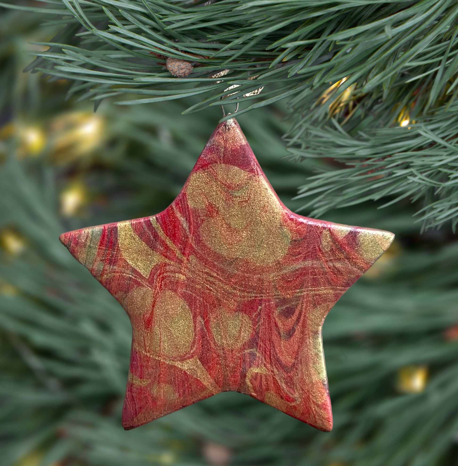 Holiday Sparkle Ceramic Star