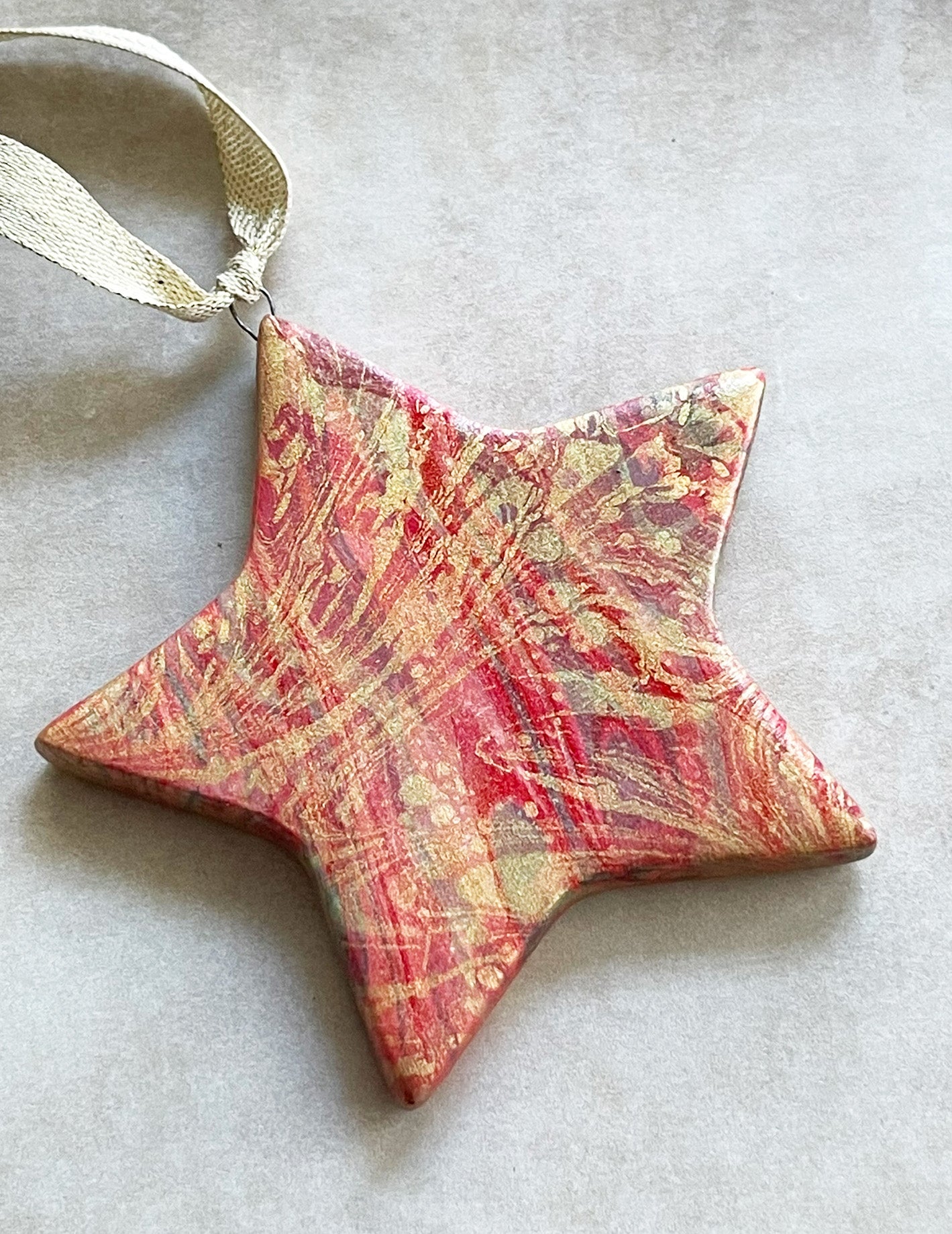 Holiday Sparkle Ceramic Star