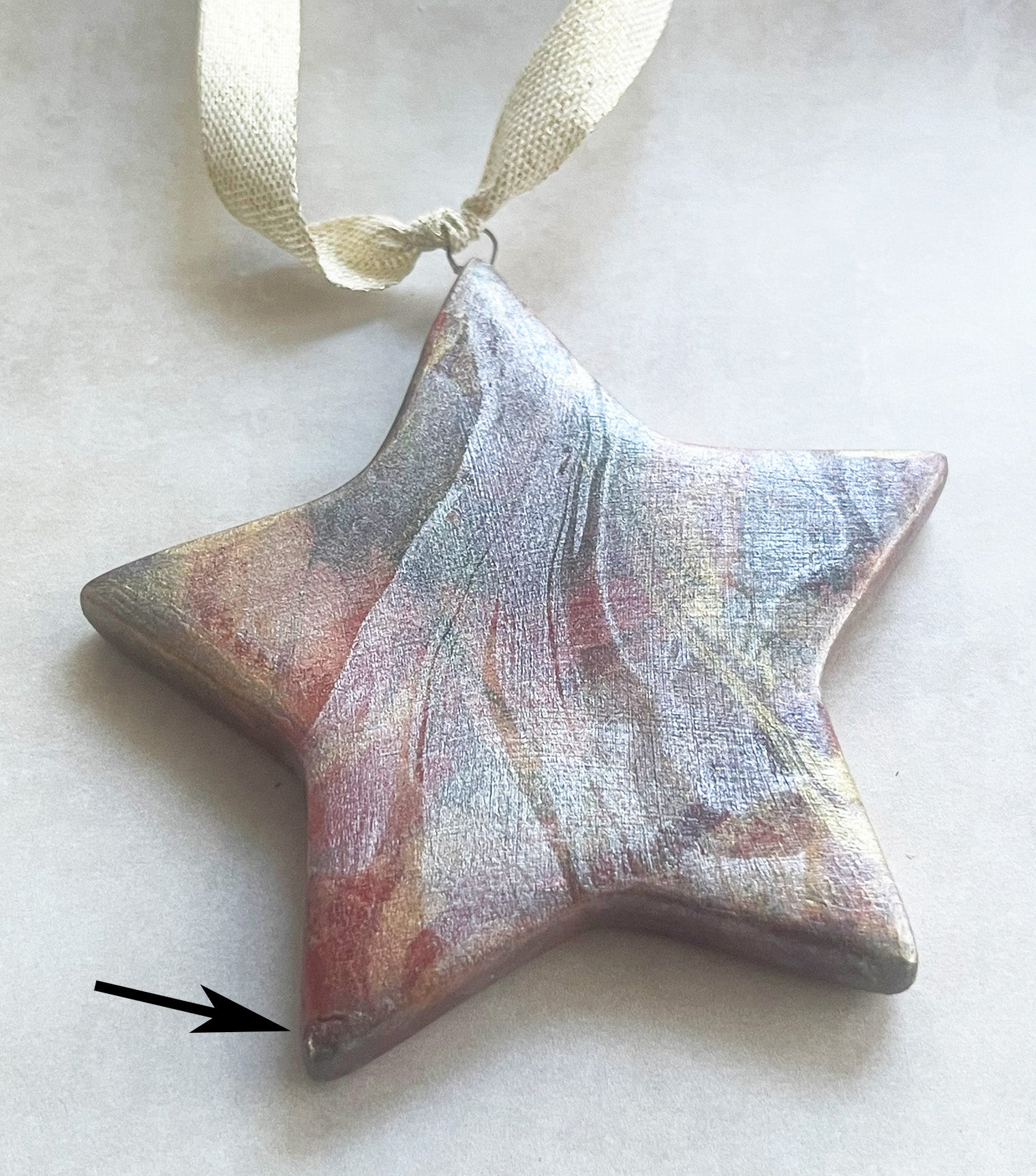 Moonlit Magic Ceramic Star (Charmingly Irregular)